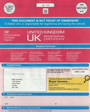 Carte grise véhicule import anglais Carte grise véhicule import anglais